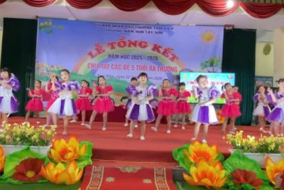 Trường mầm non Tây Sơn tổ chức tổng kết năm học